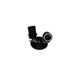 Spot Gu10 Preto/Cromado Para 2 Lâmpadas Kin Home