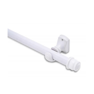 Kit Varão Eco Comp 28mm 3.00m Com Emenda Branco Belchior