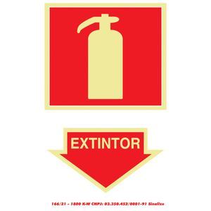 Placa Poliestireno 20x30 Extintor Fotol Sinalize