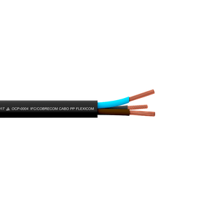 Cabo Pp 500v 3x2.5 50mt Preto Cobrecom