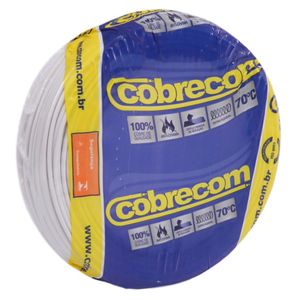 Cabo Flex 10.0 Rolo 100mt 750v Branco Cobrecom