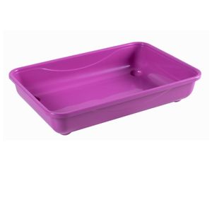 Caixa De Areia Higiênica Para Gatos Tradicional Rosa Pet Astra