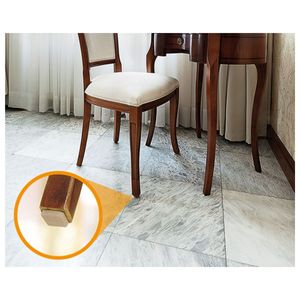 Feltro Adesivo Redondo Bege Moveis Pesados 30mm Com 8 Unidades Bemfixa