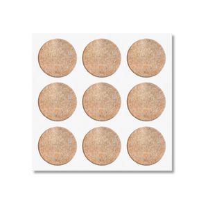 Feltro Adesivo Redondo Marrom 20mm Com 18 Unidades Bemfixa