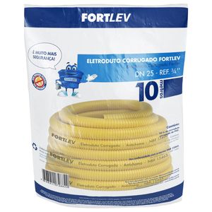 Eletroduto Corrugado Flexível 25mmx10mt Fortlev