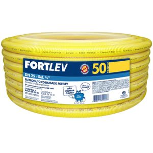 Eletroduto Corrugado Flexível 25mmx50mt Fortlev