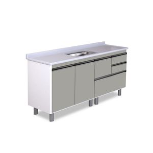 Gabinete Coliseu Madeira Gavetão 174.5cm Gianduia Aj Rorato