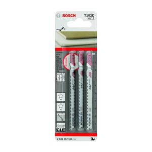 Lâmina De Serra Tico Tico T102d Para Plastico 3 Peças Bosch