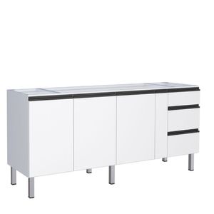 Gabinete Aço Gaia 1.95m Branco Cozimax