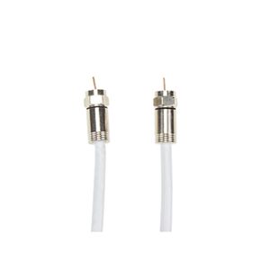 Cabo Coaxial Rgc 59/47 Conectorizado 10m Branco Dual Comp