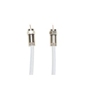 Cabo Coaxial Rgc 59/47 Conectorizado 2m Branco Dual Comp
