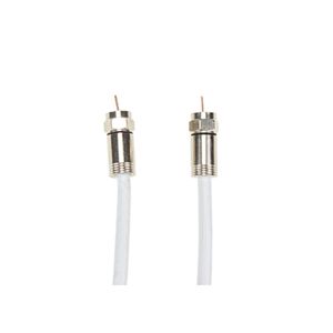 Cabo Coaxial Rgc 59/47 Conectorizado 5m Branco Dual Comp