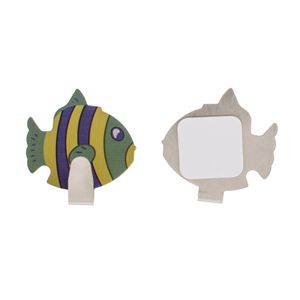 Gancho Inox Adesivo Peixinho Com 2 Unidades Bemfixa