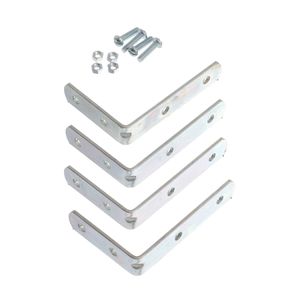 Cantoneira Zincada 50x75mm 4 Unidades Bemfixa