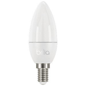 Lâmpada Led Vela Lisa Leitosa E14 3w 2700k Bivolt Brilia