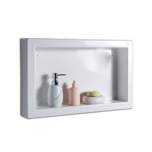 Nicho Porta Xampu Fixar 57x35 Branco Corso