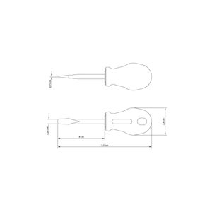 Chave De Fenda Toco Yellow Com Ponta Chata 1/4x1.1/2" Tramontina