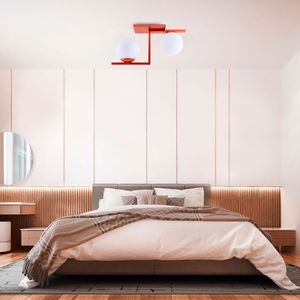 Plafon Havana Cobre E27 2 Lâmpadas Startec