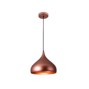 Pendente Rpx Gota Cobre E27 1 Lâmpada 32cm Startec