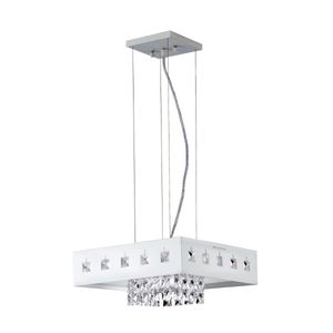 Pendente Vienna Led 30cm Quadrado 220v Bronzearte