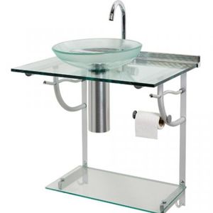 Conjunto Lavabo/Espelho Com Cuba Space 62.5x43,5x68 947 Cris Metal