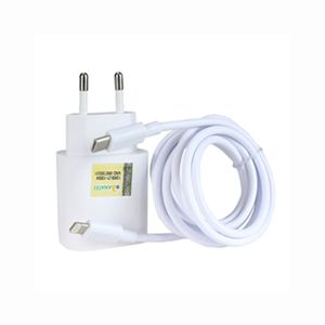 Carregador Parede Com Cabo Usb Tipo C 1.5m Branco Dual Comp