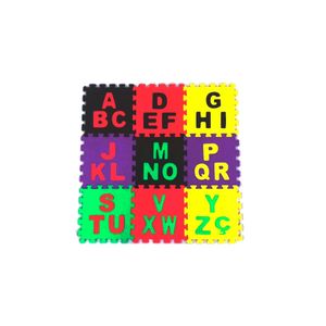 Tatame Eva Alfabeto Tri 33cmx33cmx8mm Com 9 Peças Riplas