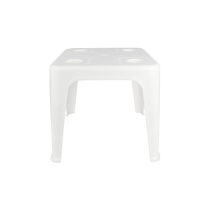 Mesa Plástica De Apoio Com Porta Copos Branca Mor