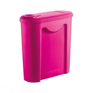 Porta Ração Plástico Rosa 2350ml Sanremo