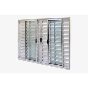 Veneziana Safira Brilhante 6 Folhas Sem Grade 100x120 Esquadrifazio