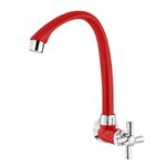 Torneira_Cozinha_De_Parede_Alta_Mvel_Cross_Vermelha_E_Cromado_12x34_Tigre_103015101jpg