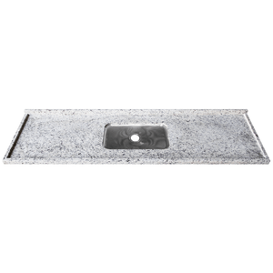 Pia De Granito Branco Dallas 2.02m Com Cuba Funda  Kasa Granito