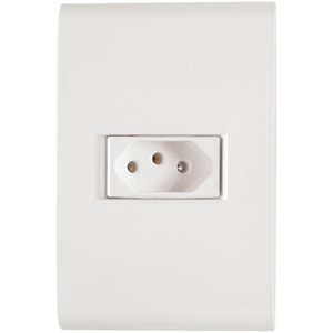 Conjunto Liz 1 Tomada 2p+T 20a 250v Branco Tramontina Eletrik