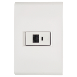 Conjunto Liz 1 Tomada Para Telefone Rj11 Branco Tramontina Eletrik