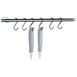 Barra Tubular 60cm Com 6 Ganchos Future