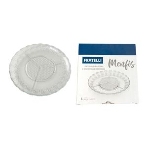 Petisqueira Com 3 Divisoria Redonda Menfis 25cm Euroquadros