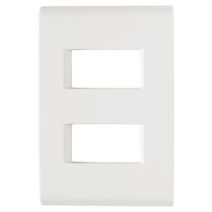 Placa 4x2 2 Postos Afastadas Liz Branca Tramontina Eletrik