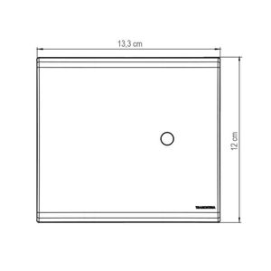 Placa 4x4 Com Furo 9.5mm Liz Branca Tramontina Eletrik