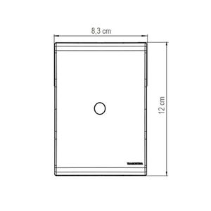 Placa 4x2 1 Furo 9.5mm Liz Branca Tramontina Eletrik