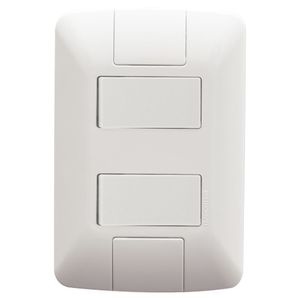 Conjunto 2 Interruptores Simples 6a 250v Aria Branco Tramontina Eletrik