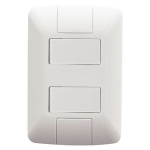 Conjunto 2 Interruptorews  Paralelos 6a 250v Aria Branco Tramontina Eletrik