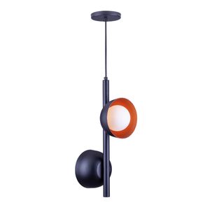 Pendente Noruega Preto/Cobre G9 2 Lâmpadas Startec