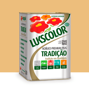 Tinta Premium Acrílica Tradição Amarelo Cromo 18l Lukscolor