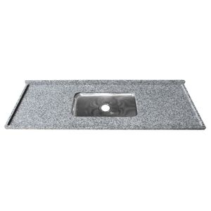 Pia De Granito Reto Simples Cinza Corumba 1.80m Kasa Granito