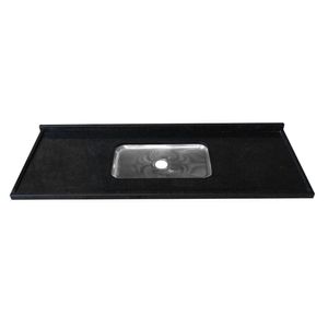 Pia De Granito Reto Simples Preto Kasa 2.00m Kasa Granito