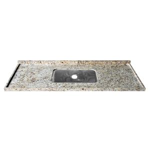 Pia De Granito Reto Simples Santa Cecilia 1.20m Kasa Granito