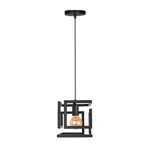 Pendente Konin Preto Para 1 Lâmpada Kin Home