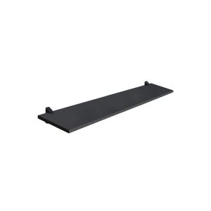 Prateleira Preta 1.5x25x100cm Suporte Preto Prat-K
