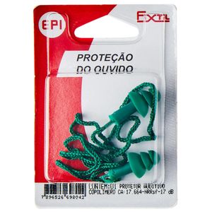 Protetor Auditivo Plug Copolimero Com Cordão Fixtil