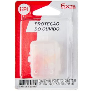 Protetor Auditivo Plug Silicone Com Cordão Fixtil